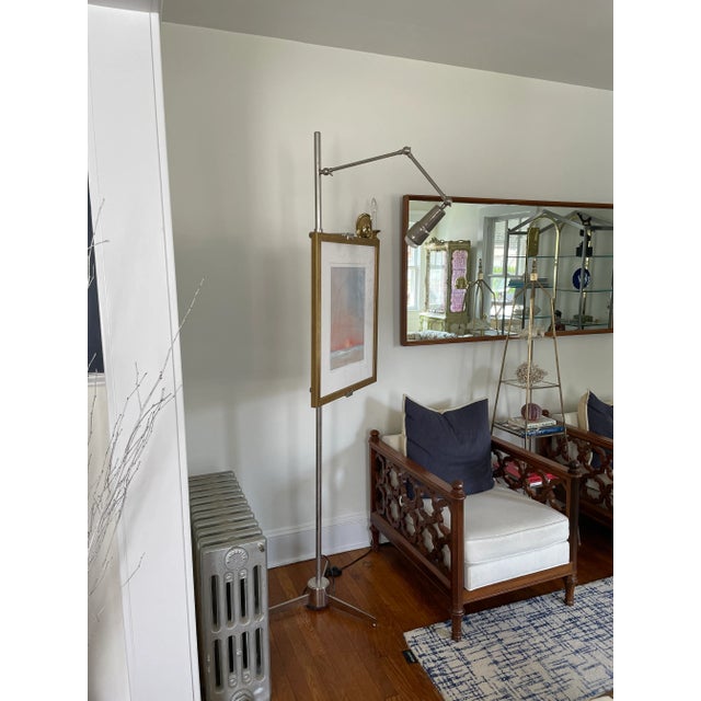 Arredoluce Mid 20th Century Arredoluce Style Chrome Easel Lamp For Sale - Image 4 of 11