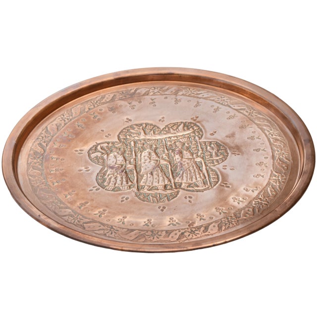 We can't get enough of this antique Persian polished tray and how it brings a touch of history and artisanship to any...