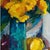 Mid 20th Century Mid Century Original Oil Painting With Flowers, Fruit, Copper Pot. Bright and Large Canvas. For Sale - Image 5 of 10
