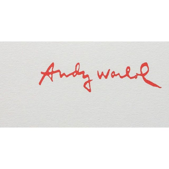 1986 Carnegie Museum of Art After Andy Warhol "Sitting Bull" Lithograph Portrait signed numbered print, stamp...