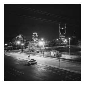 Morgan Silk, Parking Lot, Nashville, Tennessee, 2014, Black & White Photograph