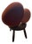Authentic Roche Bobois Sculptural Upholstered Accent Lounge Chair For Sale