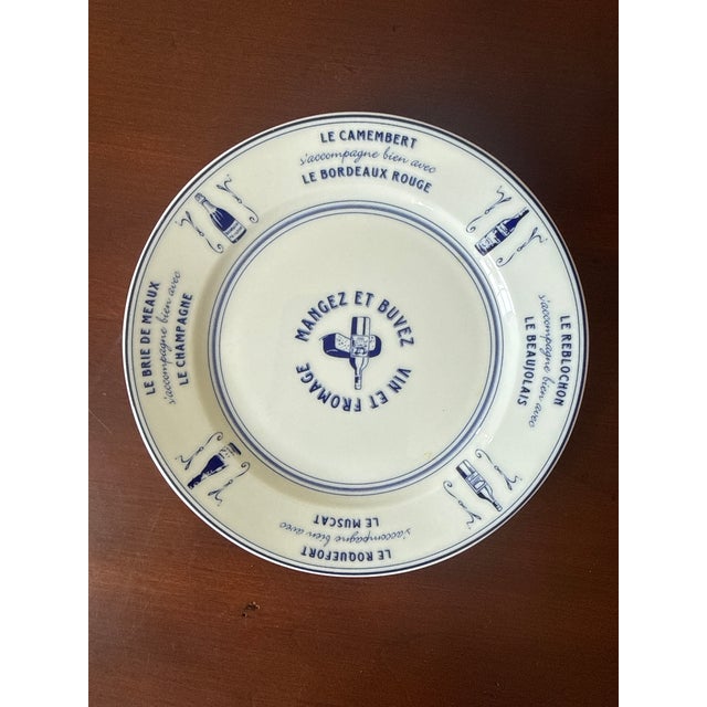 Blue and White French Appetizer Plates-Set of Four For Sale In Washington DC - Image 6 of 8