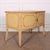 19th C English pine side cabinet on a saber leg. 1890 This piece is designed in the style of the selected designer and/or...