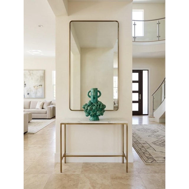 Vintage Italian Coastal Green Glazed Ceramic Shell & Starfish Urn Vase For Sale - Image 9 of 9