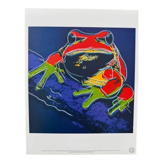 1980s Andy Warhol Foundation "Pine Barrens Tree Frog - 1983” Endangered Species Pop Art Vintage Lithograph Print For Sale