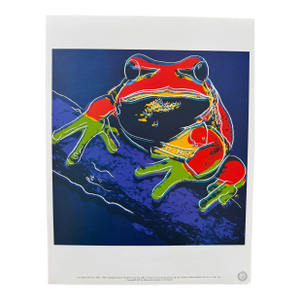 1980s Andy Warhol Foundation "Pine Barrens Tree Frog - 1983” Endangered Species Pop Art Vintage Lithograph Print