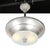 1930s Art Deco Brushed Aluminum & Frosted Glass Chandelier With Fluted Detailing For Sale - Image 4 of 13