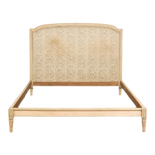 1940s French Louis XVI Style Full Size Painted Bedframe For Sale