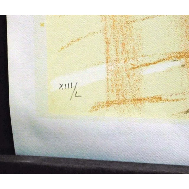 1990s "This Way" BC Nowlin Abstract Figurative Signed and Numbered Serigraph on Canvas For Sale - Image 4 of 7