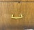 Pair of walnut end tables with wonderful sculpted legs that come off the frame and up to the top. Two drawers with...