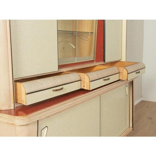 Cream Mid-Century Kitchen Cabinet, 1950s For Sale - Image 8 of 12