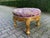 Wood 1990s French Louis XVI Gold Beech Purple Bench - 1 Pc For Sale - Image 7 of 10