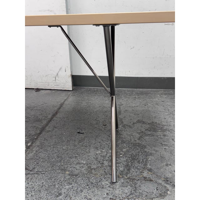 White George Nelson for Herman Miller Nelson X-Leg Dining Table/Desk For Sale - Image 8 of 12