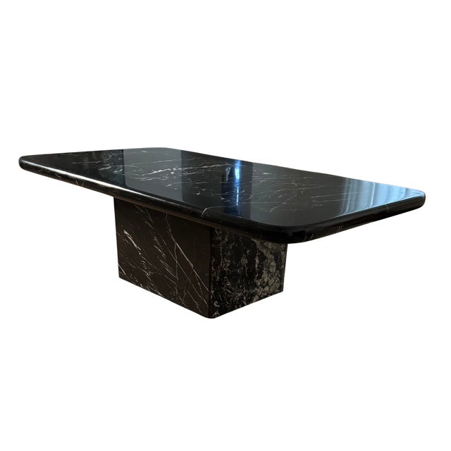 Black Marble Coffee Table For Sale - Image 4 of 13