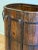 Antique Large Wood Bucket Umbrella Stand With Metal Fittings For Sale - Image 10 of 10
