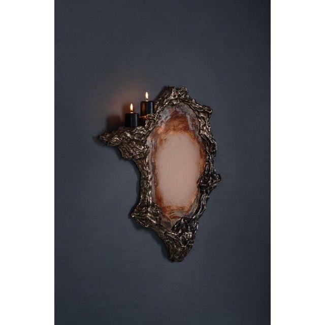 Contemporary People V Mirror in Cast Bronze by William Guillon For Sale - Image 3 of 8
