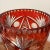 Persimmon Vintage Crystal Persimmon Cut to Clear Vase For Sale - Image 8 of 13