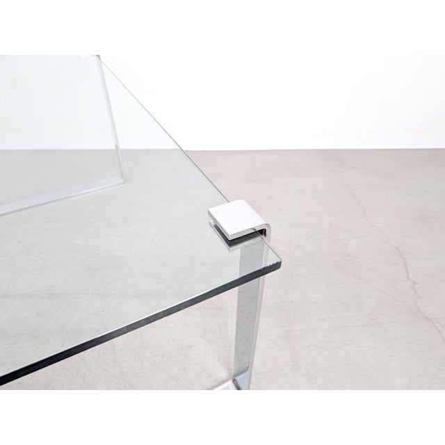 Glass Dining Table with Chrome Finish from Draenert For Sale - Image 6 of 9