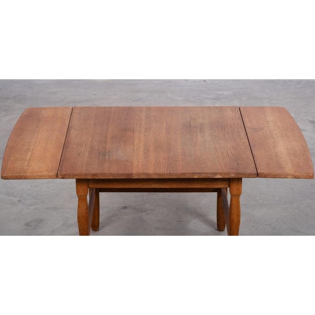 Wood Square Oak Coffee Table by Henning Kjærnulf, Denmark, 1960 For Sale - Image 7 of 9