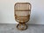 Mid-Century Modern Vintage Franco Albini-Style Rattan Bamboo Chair For Sale - Image 3 of 11