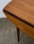 Mid Century Modern Dining Table Attributed to Broyhill Brasilia Walnut Drop Leaf X2 Oval MCM For Sale In Sacramento - Image 6 of 12