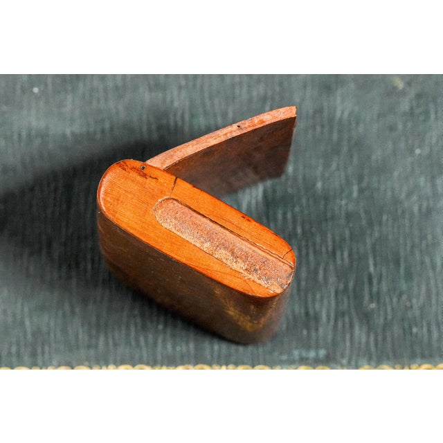 Brown Fantastic Antique Handmade Burlwood Snuff Box Hand Painted Scottish Terrier Dog Top Tobacciana For Sale - Image 8 of 11