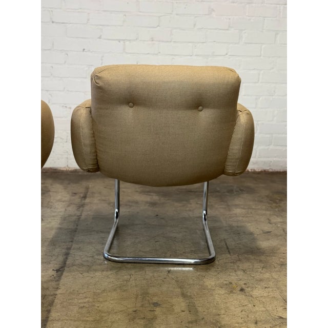 1980s Cantilevered Loungers Attributed to Harvey Probber - Pair For Sale - Image 10 of 12