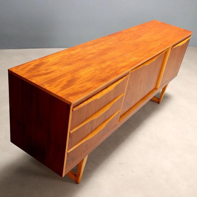 Vintage Sideboard in Teak Veneer, 1960s For Sale - Image 3 of 8