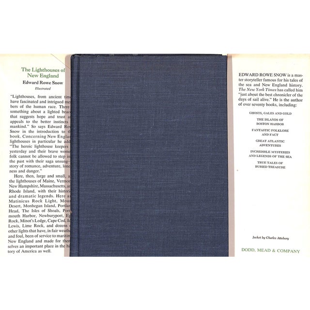 Traditional "The Lighthouses of New England 1716-1973" Snow, Edward Rowe (Signed) For Sale - Image 3 of 12