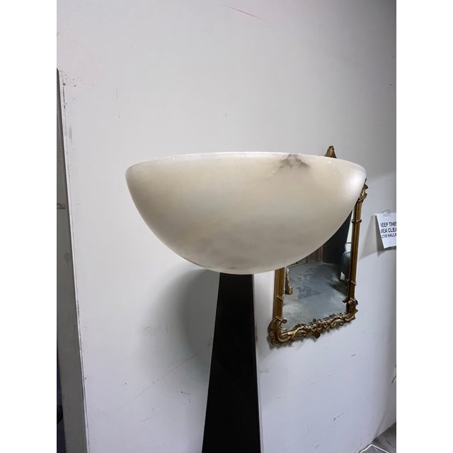 Sarreal Sr-13 Spanish Modernist Brushed Steel Torchiere Floor Lamp For Sale - Image 10 of 12