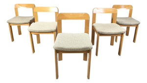 Brutalist Dining Chairs, 1970s, Set of 6