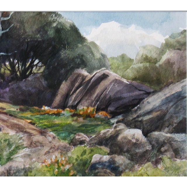 1980s Gerald F. Brommer, Landscape with Trail, Circa 1980 For Sale - Image 5 of 11
