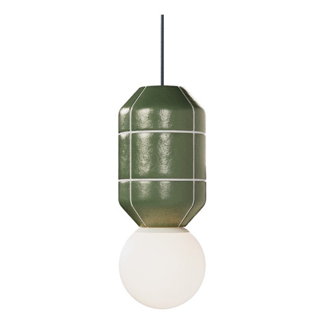 Ceramic Base Pendant Lamp by Svitanok For Sale