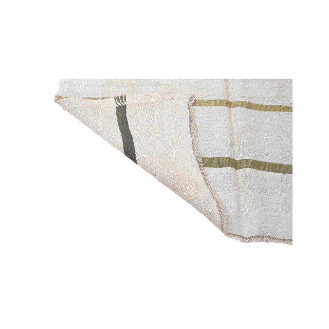 Small Vintage Hemp Kilim Rug - 4`2" X 4`8" For Sale In Los Angeles - Image 6 of 6