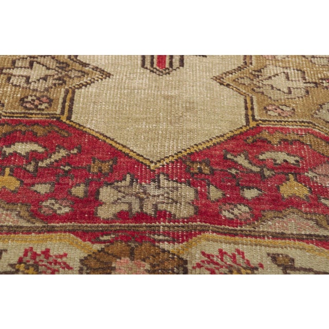 Mid 20th Century Vintage Turkish Oushak Rug - 04'08 X 06'11 For Sale - Image 4 of 11