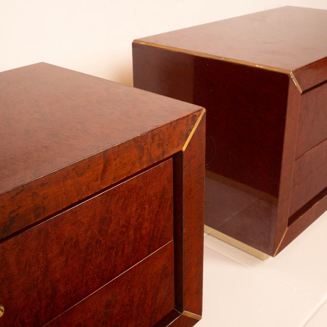 1980s Bedside Tables by Gianluigi Gorgoni for Fratelli Turri, 1980s, Set of 2 For Sale - Image 5 of 18