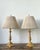 Mid 20th Century Vintage Empire Gilt Candlestick Lamps - A Pair For Sale - Image 5 of 12