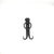 Metal Hand-Forged Wrought Iron Ring Door Knocker (Gold Patina) Classic Entrance Hardware For Sale - Image 7 of 7