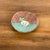 Tiny handcrafted folk art pottery cat dish. A charming diminutive touch. No marker's mark. *Please see dimensions noted....
