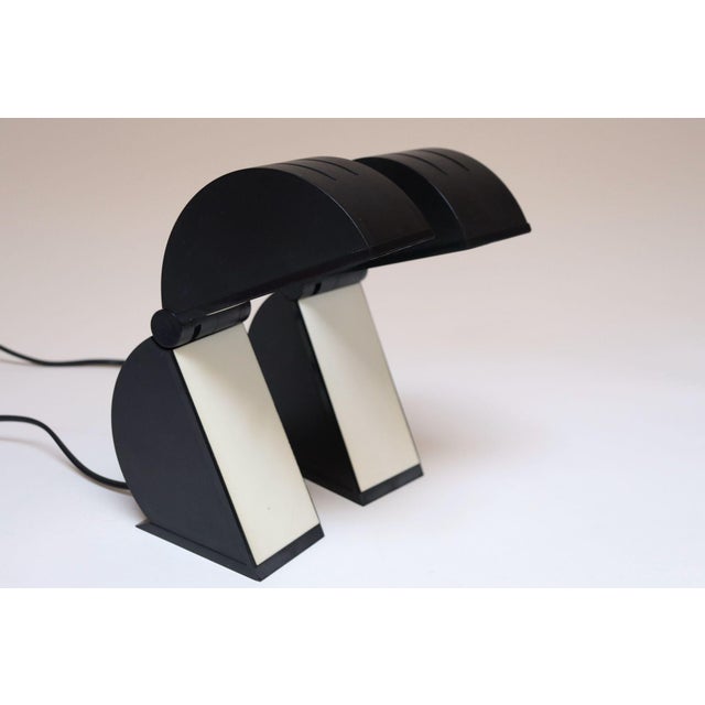 1980s Italian Postmodern Foldable "Disco" Table Lamps by Mario Bertorelle - a Pair For Sale In New York - Image 6 of 15