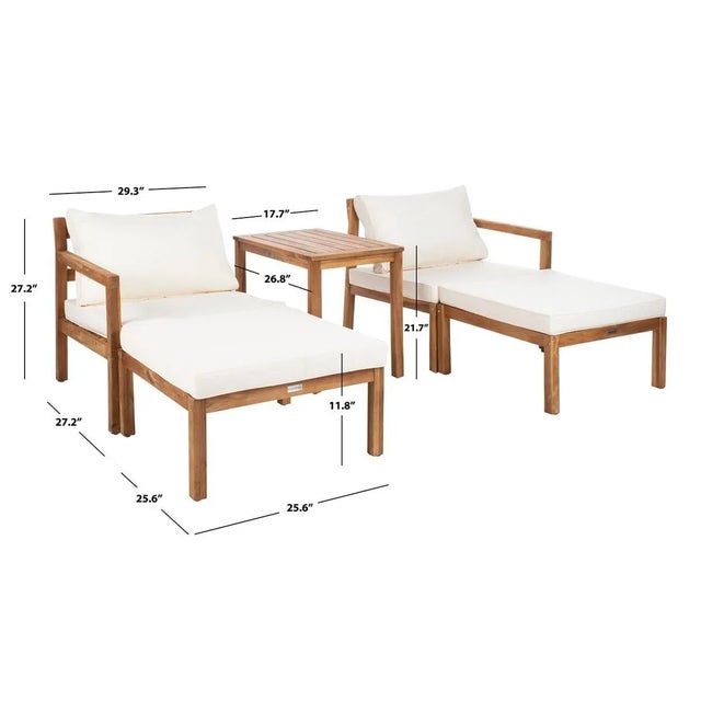 Pratia 5 Piece Outdoor Set - Natural/Beige For Sale In Philadelphia - Image 6 of 12