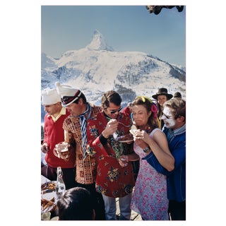 Slim Aarons, Zermatt Skiing, 1980s / 2020s, Digital Print For Sale