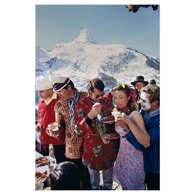 Slim Aarons, Zermatt Skiing, 1980s / 2020s, Digital Print For Sale