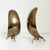 Metal 1950s Carl Auböck Style Brass Scoop Candle Holders - A Pair For Sale - Image 7 of 14