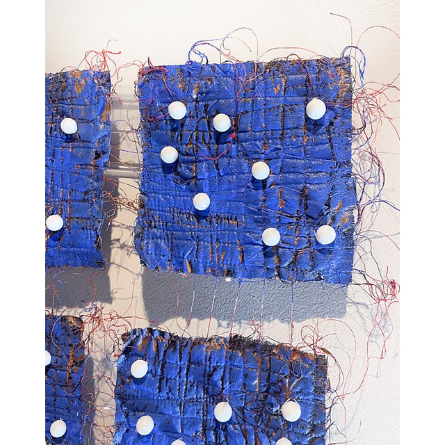 American Nancy Billings American Textile Art "Democracy II- Hanging on by a Thread" 2022 For Sale - Image 3 of 8