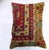 Zabihi Collection Large Colorful Turkish Rug Border Pillow For Sale - Image 4 of 5