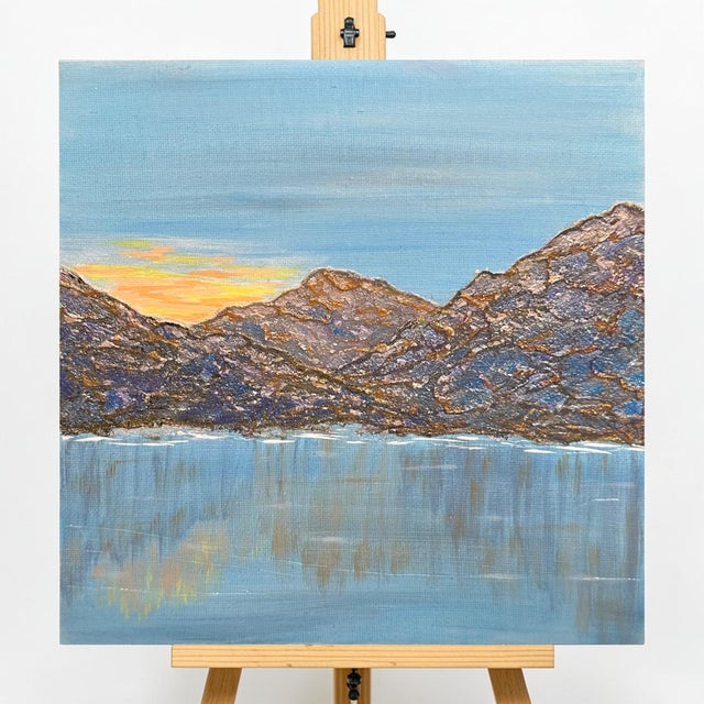 Bring the serene beauty of nature indoors with this vibrant, textured acrylic painting. This one-of-a-kind artwork makes a...