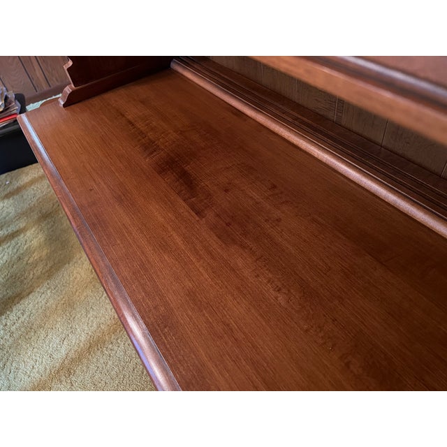 Vintage 1972 Heywood-Wakefield “Old Colony” Solid Rock Maple Buffet / Hutch For Sale - Image 10 of 10