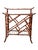 Chinoiserie Vintage Faux Burnt Bamboo Chinoiserie Style Magazine Rack Modern Design For Sale - Image 3 of 6